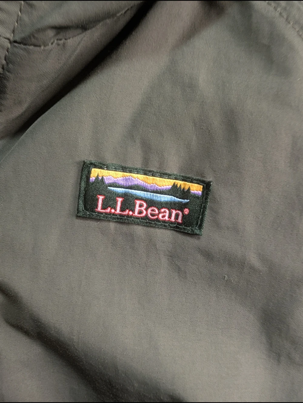 L.L. Bean Youth Hooded Bomber Jacket Forest Green Size 8 Excellent Condition